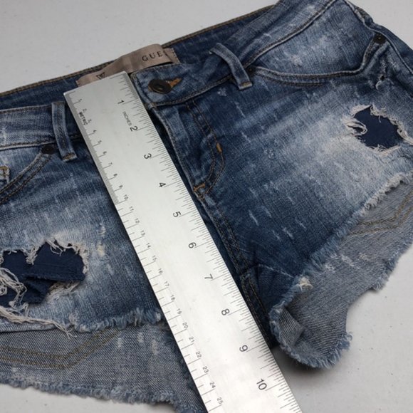 PREMIUM GUESS LOS ANGELES DENIM SHORT W26 😎 - Picture 7 of 9